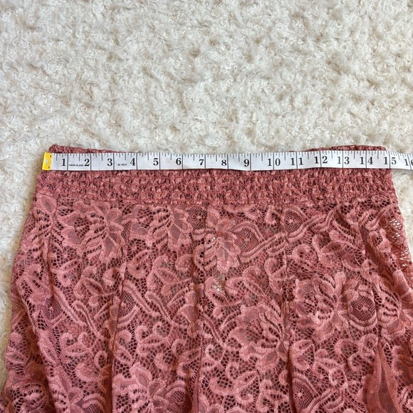 Intimately Free People A Day Out Mesh Lace Maxi Skirt Large Boho Romantic Sexy - Picture 7 of 10